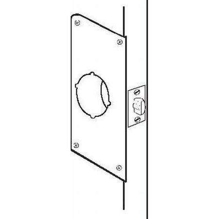 DON-JO 9" x 4" Scar Plate with 2-3/8" Backset EM2630